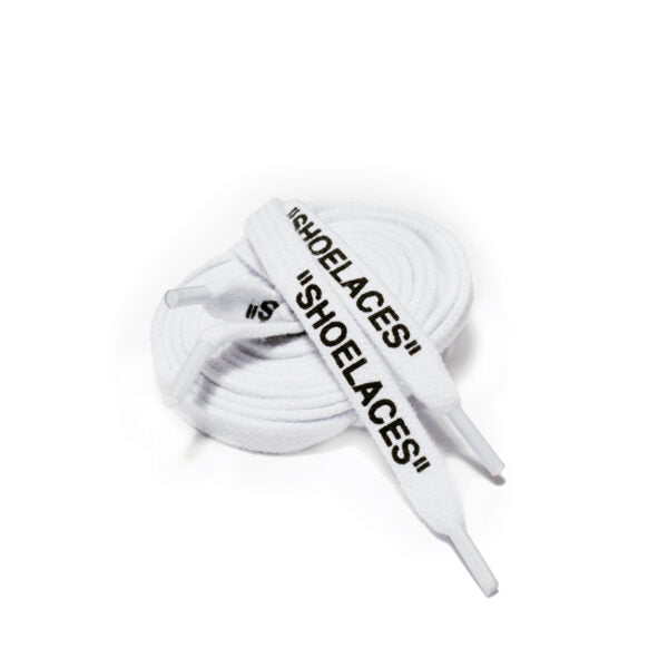 Cordones Estampados Blancos “SHOE LACES” - 155cm